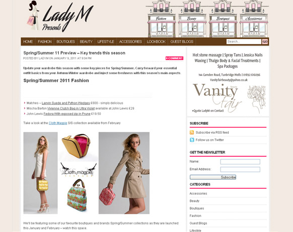 Lady M Blog