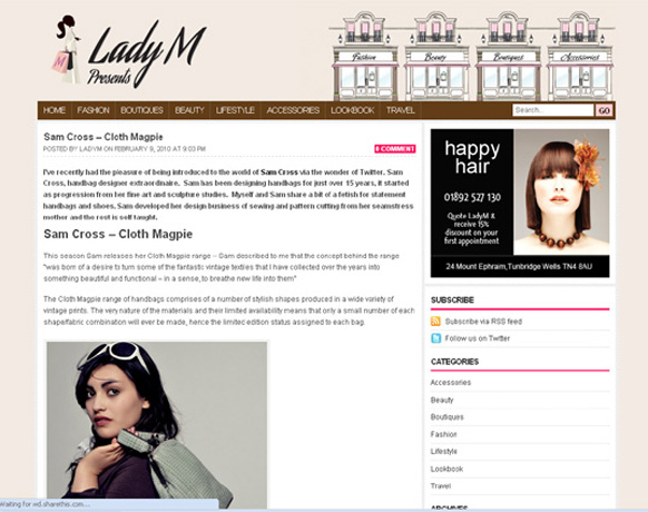 Lady M Blog